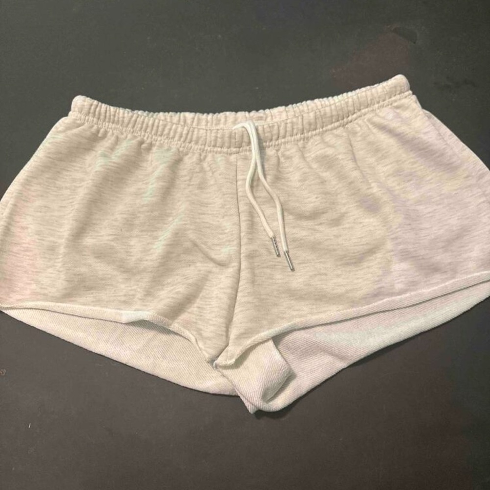 Gray Drawstring Shorts